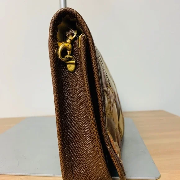 Oleg Casini vintage snake skin leather clutch - Picture 2 of 4